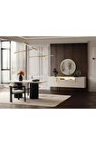 Nomad İskandinav Oval Natural Ahşap Bohem Masa 80x160