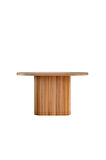 Orion Oval Natural Ahşap Bohem Masa 80x130