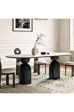 İmperial İtalyan Still Oval Ahşap Yemek Masası 80x180