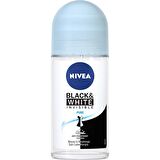 Nivea Roll-On Kadın Invisible Black&White Pure 50Ml  x  6 Adet