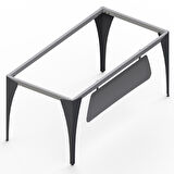 Api Design Porshe Metal Ofis Çalışma Masa Ayağı (Ahşap-Cam-Mermer İçin Uygun)