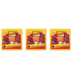Çemeni Sıyrılmış Çerezlik Dana Pastırma 100 Gr. Üçlü Paket (Toplam 300 Gr.)