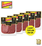 Dilimli Dana Füme Dil 70 Gr. Beşli Paket (Toplam 350 Gr.)