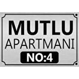 Apartman Site Tabelası Bina, Apartman Kompozit Tabela 20X30 cm