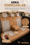 Citroen C4 X 2022+ Uyumlu Apex Linen Bel Destekli Keten Bej Taba Koltuk Kılıfı