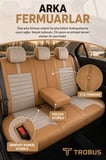 Citroen C4 2020+ Uyumlu Apex Linen Bel Destekli Keten Bej Taba Koltuk Kılıfı