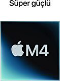 Apple Mac mini Masaüstü Bilgisayar M4 çip, 10 çekirdekli CPU ve 10 çekirdekli GPU’ya sahip: 24GB Birleşik Bellek, 512GB SSD Depolama, Gigabit Ethernet. iPhone ve iPad ile uyumlu