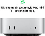 Apple Mac mini Masaüstü Bilgisayar M4 çip, 10 çekirdekli CPU ve 10 çekirdekli GPU’ya sahip: 24GB Birleşik Bellek, 512GB SSD Depolama, Gigabit Ethernet. iPhone ve iPad ile uyumlu