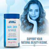 Applied Nutrition Hair, Skin & Nails, (BİOTİN+B12+MAGNESİUM OXİDE+GRAPE+COLLAGEN+FOLİC ACİD 60 Caps