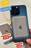 Apple Iphone Uyumlu Telefon Arkası Magsafe Silikon Cüzdan Kartlık İos 12/13/14/15/16 Ölçüleri 10x6cm