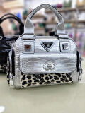 6 GÖZLÜ LEOPAR DESEN AYRINTILI A KALİTE KADIN EL-OMUZ ÇANTASI