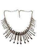 ZAMAK METAL ( 0 NİKEL ) 925 GÜMÜŞ KAPLAMA BOHEM-PUNK TARZ KOLYE