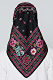 Armine Nostalji Serisi İpek Twill Eşarp Nakış Desen 7866DS-09