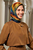 Armine Nostalji Serisi İpek Twill Eşarp 9212D-35