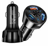 55W Araç İçi Çakmaklık Hızlı Şarj Aleti PD Quick Charger 2 USB 1 Type-C Çıkış