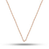 Gümüş Rose 0.30 Mikron 45 Cm Forse Kadın Zincir