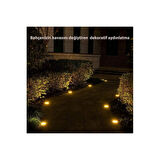 4'lü Solar Panelli Kazıklı Zemin Solar Ledi 8+4 Led GÜN IŞIĞI