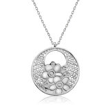 925 Ayar Gümüş Yaşam Çiçeği Kadın Gümüş Kolye