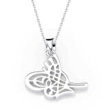 925 Ayar Gümüş Tuğralı Kadın Gümüş Kolye