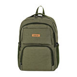 KANVAS KUMAŞ GÜNLÜK, SEYAHAT VE OKUL SIRT ÇANTASI YEŞİL