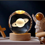 Galaksi Renk Değiştiren Işıklı Cam Küre 8cm