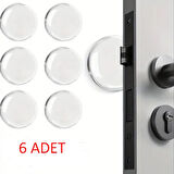 Şeffaf  Silikon Mobilya ve Kapı Durdurucu Darbe Pedi 6 lı