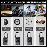 Kablosuz Oto Araç Mini 4000mAh 150 PSI Işıklı Oto Hava Kompresörü