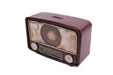 Dekoratif Metal Radyo Kumbaralı Vintage Hediyelik