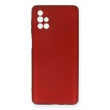 Samsung Uyumlu Galaxy M51 Kılıf First Silikon - Bordo