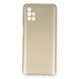 Samsung Uyumlu Galaxy M51 Kılıf First Silikon - Gold