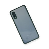Samsung Uyumlu Galaxy A02 Kılıf Miami Şeffaf Silikon - Koyu Yeşil