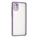 Samsung Uyumlu Galaxy A71 Kılıf Montreal Silikon Kapak - Mor