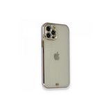 Apple Uyumlu İphone 12 Pro Kılıf Liva Taşlı Silikon - Mor