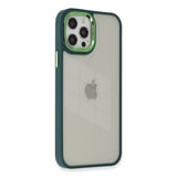Apple Uyumlu İphone 12 Pro Max Kılıf Dora Kapak - Haki Yeşil