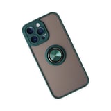Apple Uyumlu İphone 14 Pro Max Kılıf Montreal Yüzüklü Silikon Kapak - Yeşil