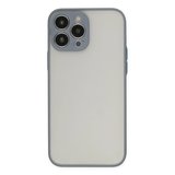 Apple Uyumlu İphone 14 Pro Max Kılıf Montreal Silikon Kapak - Gri
