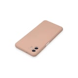 Samsung Uyumlu Galaxy A04 Kılıf Nano İçi Kadife Silikon - Pudra