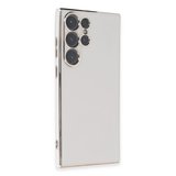 Samsung Galaxy S23 Ultra Kılıf Volet Silikon - Beyaz