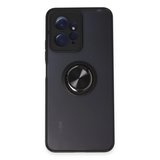 Xiaomi Uyumlu Redmi Note 12 4g Kılıf Montreal Yüzüklü Silikon Kapak - Siyah