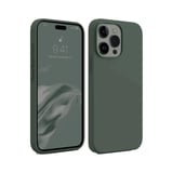 Apple Uyumlu İphone 15 Pro Max Kılıf First Silikon - Koyu Yeşil