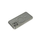 Apple Uyumlu İphone 15 Pro Kılıf Joke Simli Magneticsafe Kılıf - Gri