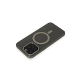 Apple Uyumlu İphone 15 Pro Max Kılıf Lodos Magneticsafe Mat Kapak - Titan Gri