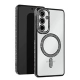 Samsung Uyumlu Galaxy S25 Edge Joke Simli Magneticsafe Kılıf - Siyah