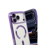 Apple Uyumlu İphone 17 Pro Max Kross Magneticsafe Kapak - Mor