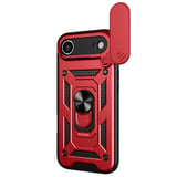 Apple Uyumlu İphone 17 Air Pars Lens Yüzüklü Silikon - Kırmızı