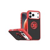 Apple Uyumlu İphone 17 Pro Montreal Yüzüklü Silikon Kapak - Kırmızı