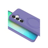 Samsung Uyumlu Galaxy S25 Regal Magsafe Standlı Kapak - Lila