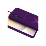 Samsung Uyumlu Galaxy A15 4g Regal Magsafe Standlı Kapak - Derin Mor