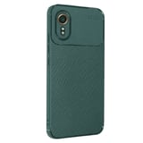 Samsung Uyumlu Galaxy Xcover Kılıf Auto Focus Karbon Kapak - Yeşil