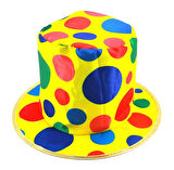 Palyaço Şapkası Rengarenk Puantiyeli 19 cm
